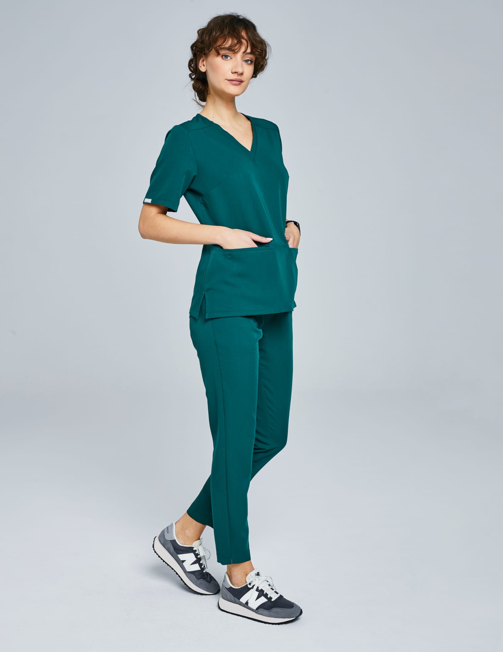 Spodnie damskie Basic - EDEN GREEN