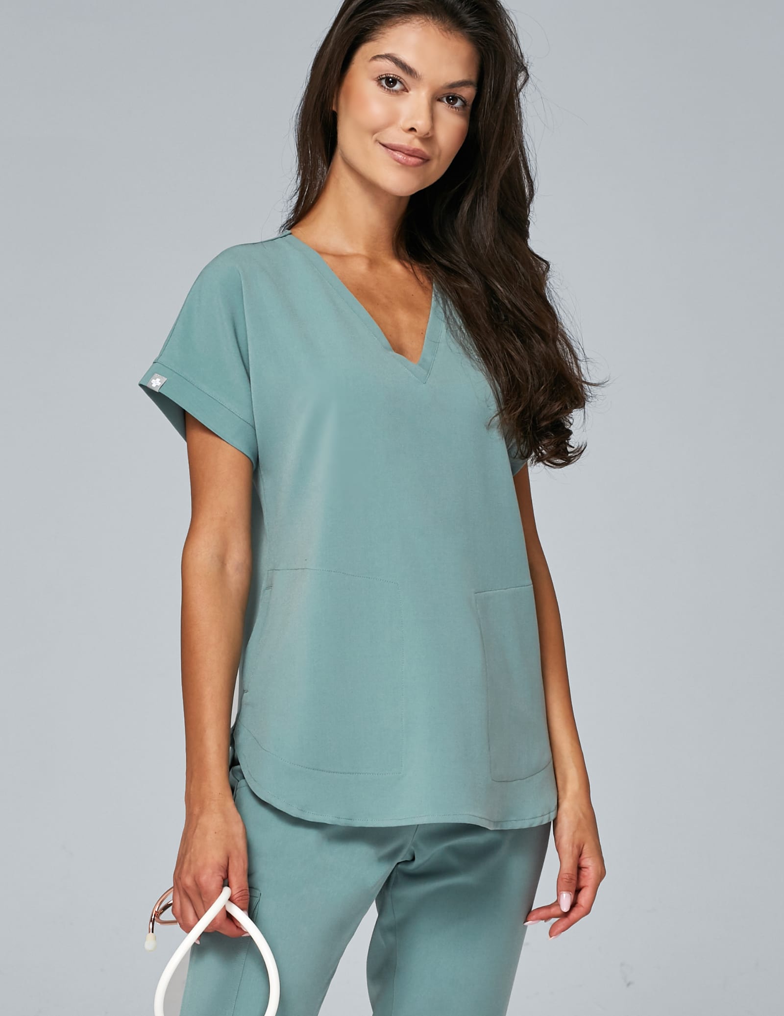 Bluza Medyczna Kendall - DUSTY GREEN