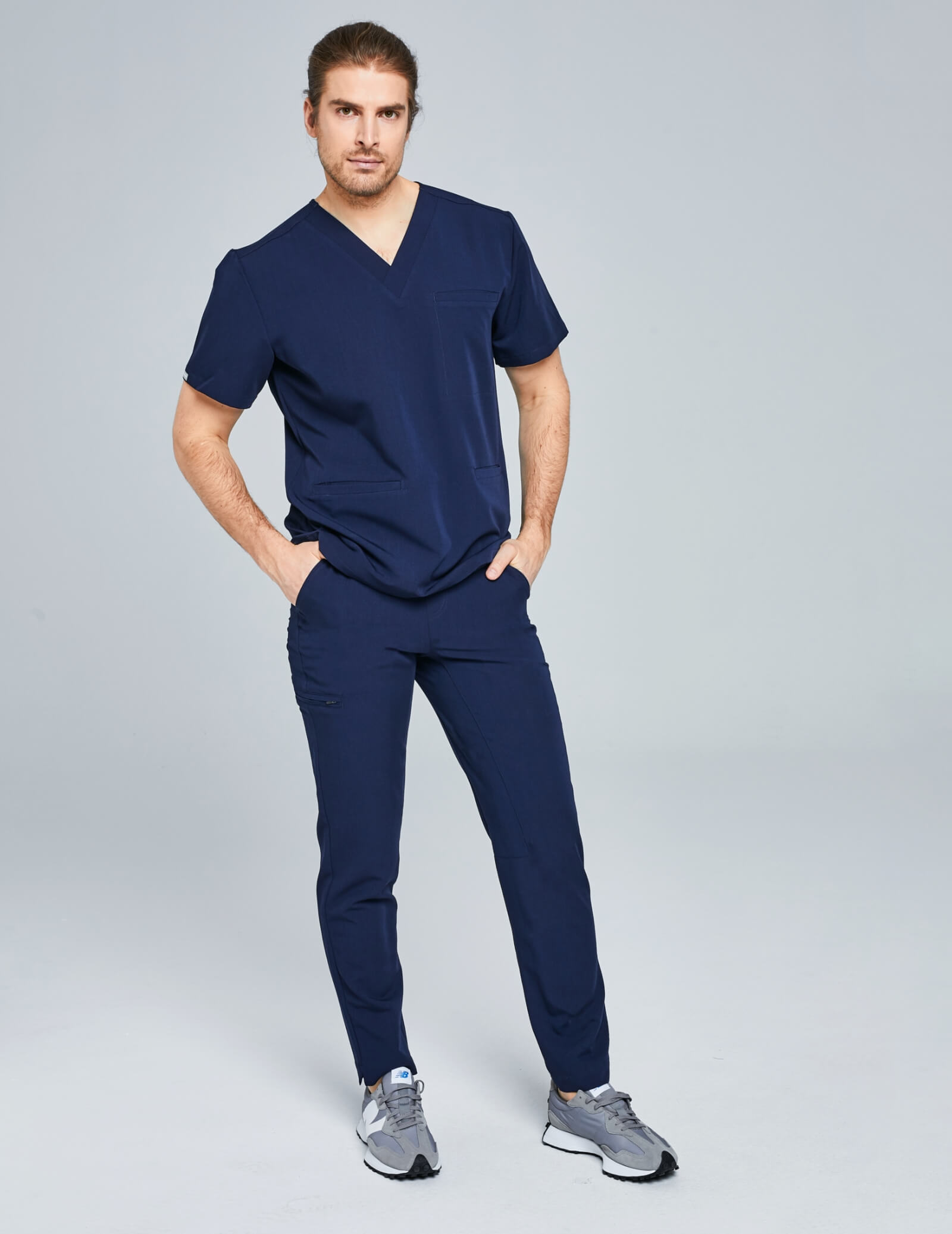 Pantaloni Basic pentru bărbați - DARK NAVY