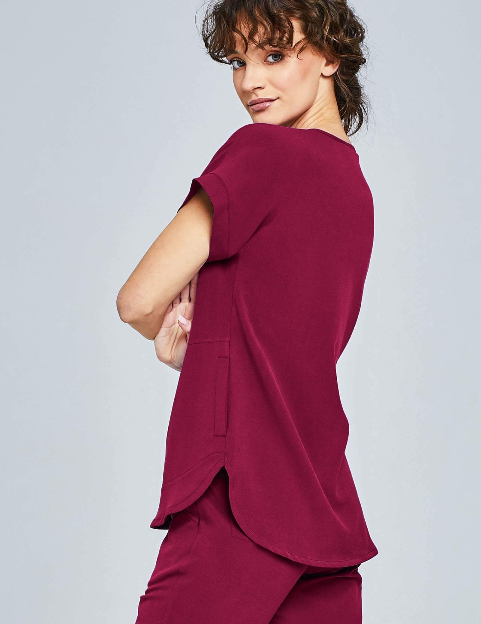 Bluza Medyczna Kendall - ROMANTIC CHERRY