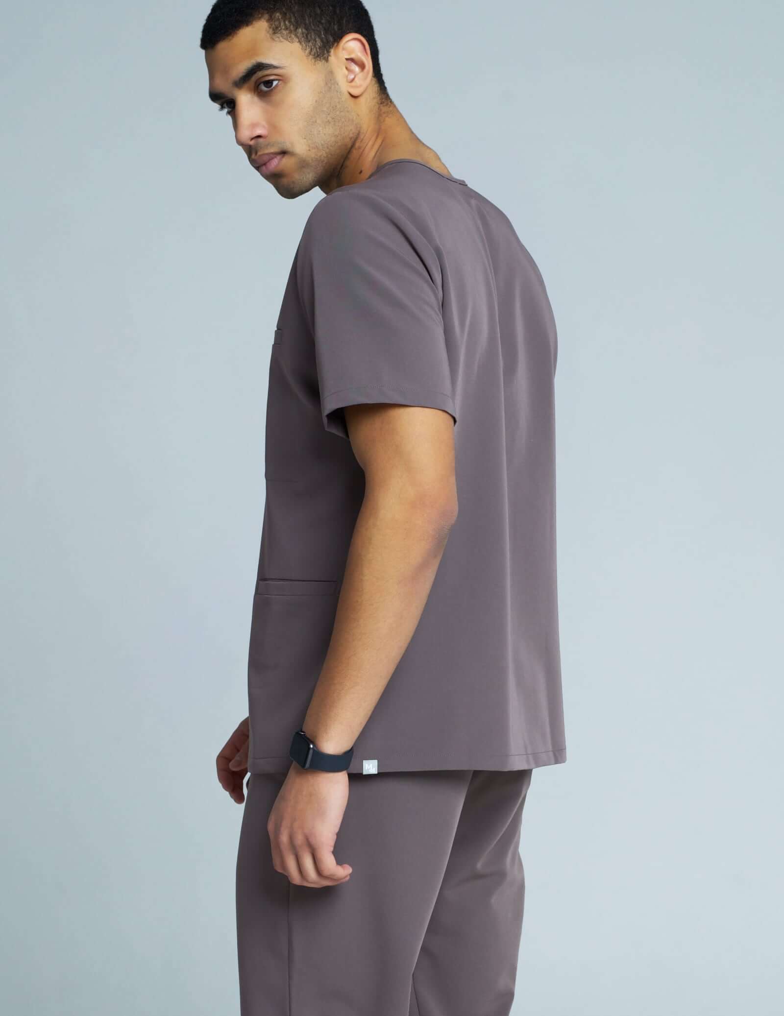 Tricou medical Birbal - CHOCOLATE BROWN