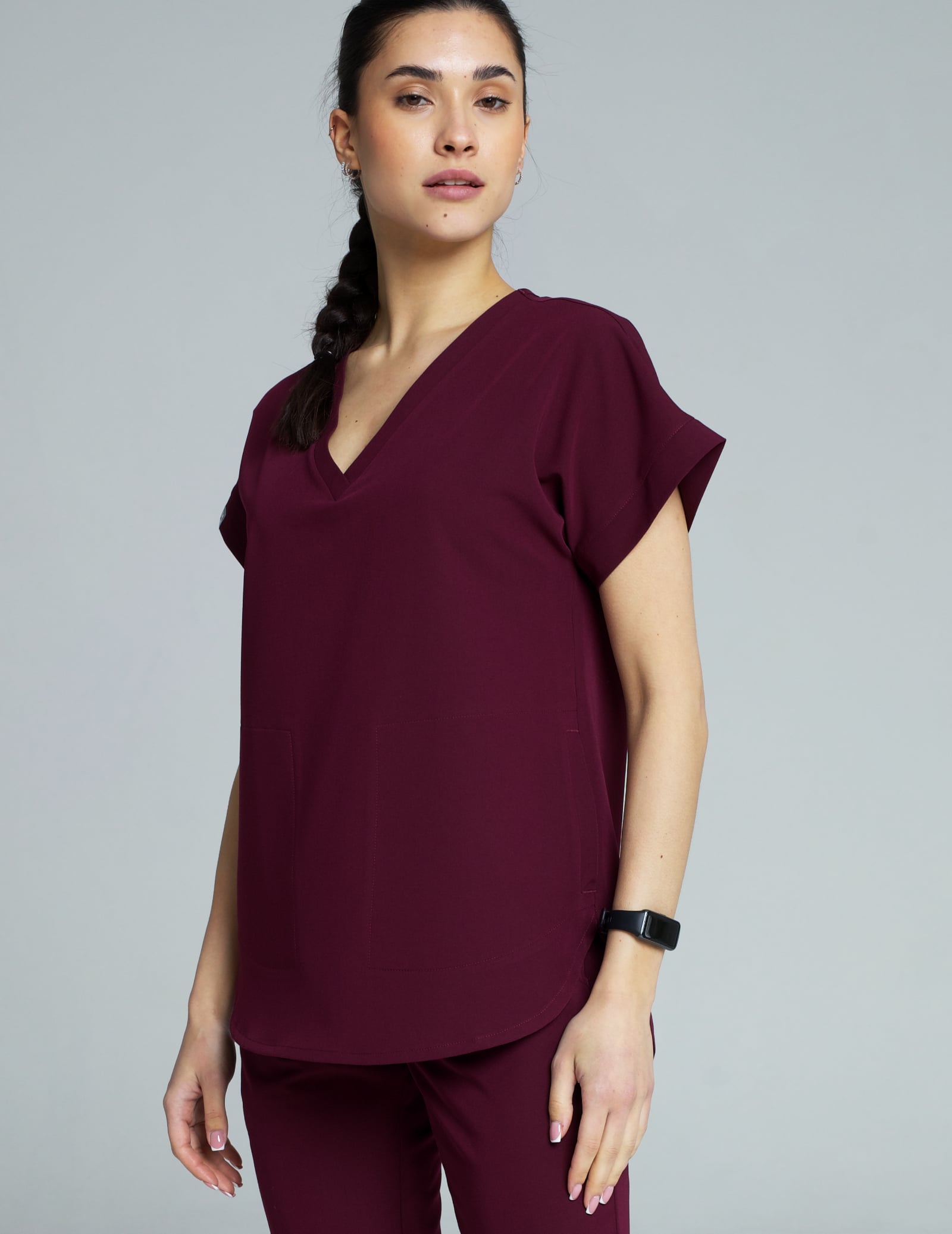 Tricou medical Kendall - BURGUNDY