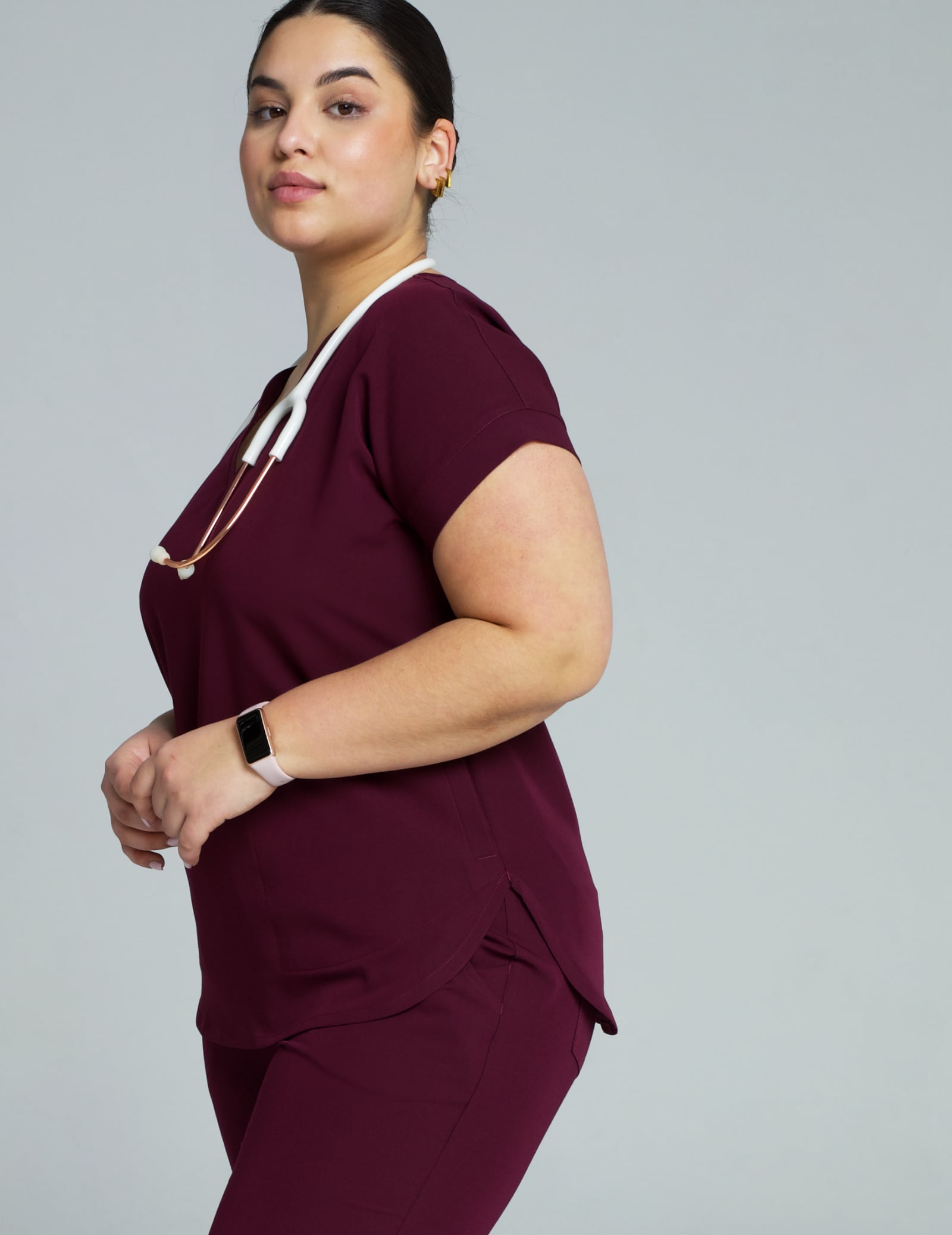 Tricou medical Kendall - BURGUNDY