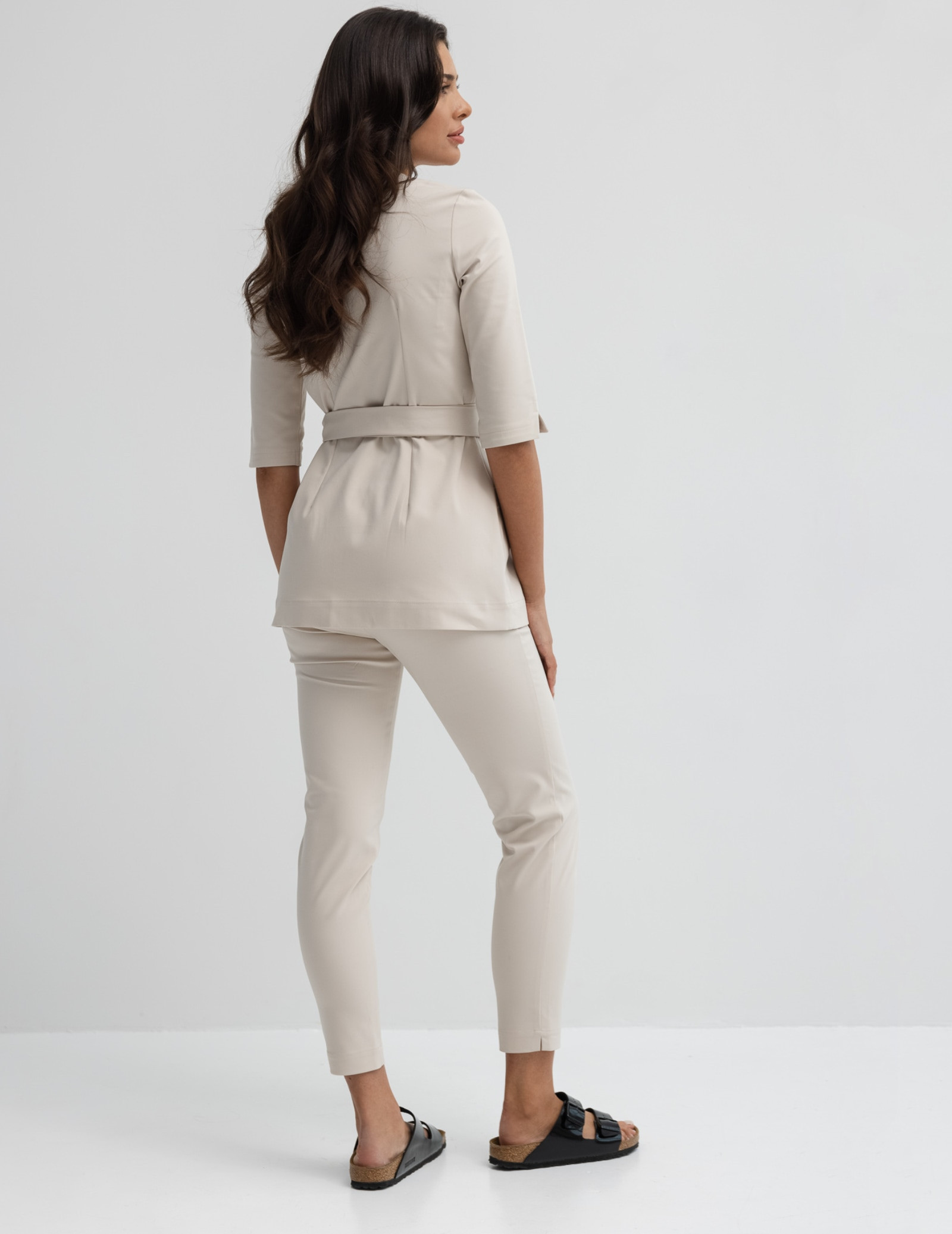 Pantaloni Slim Fit - Nude