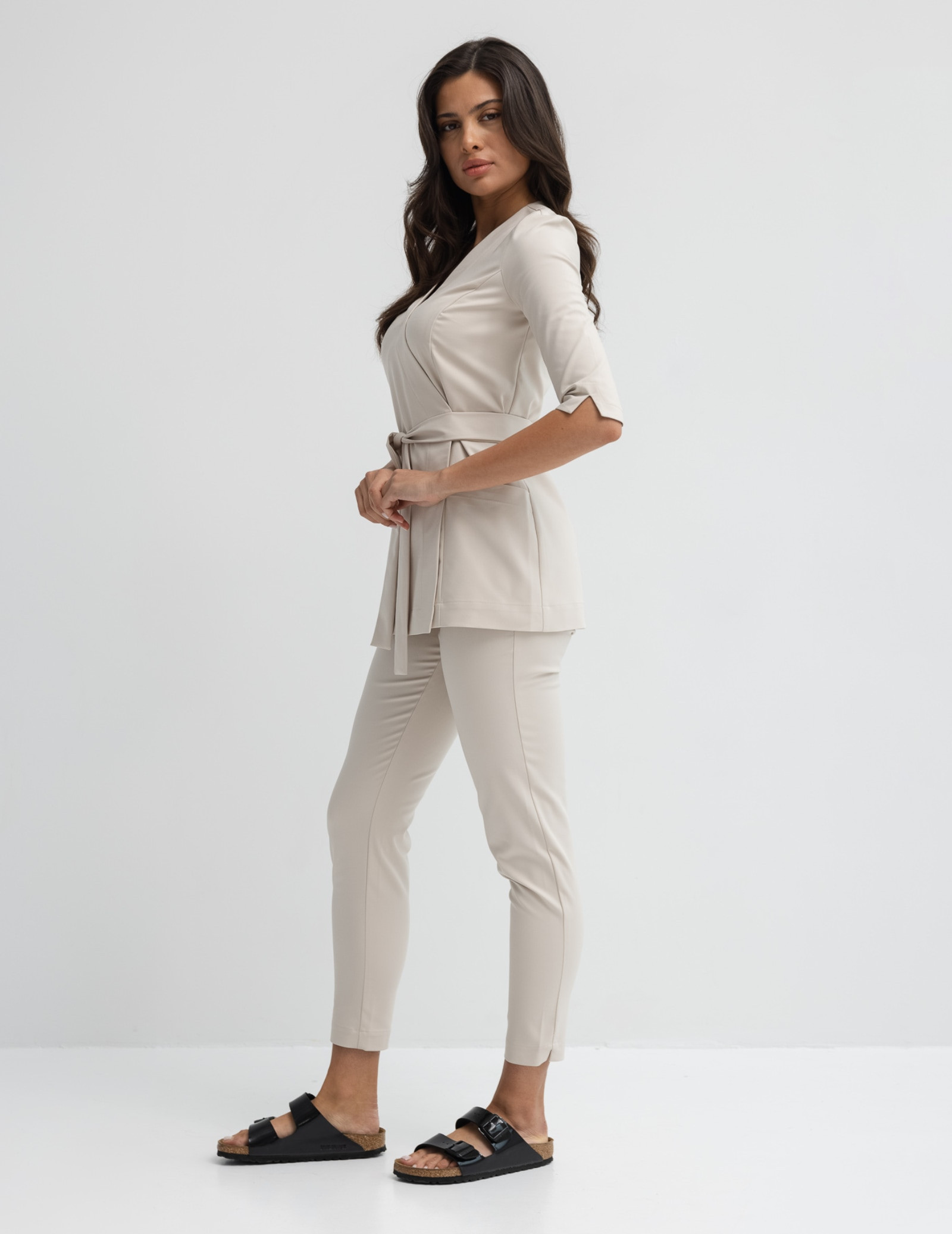 Pantaloni Slim Fit - Nude