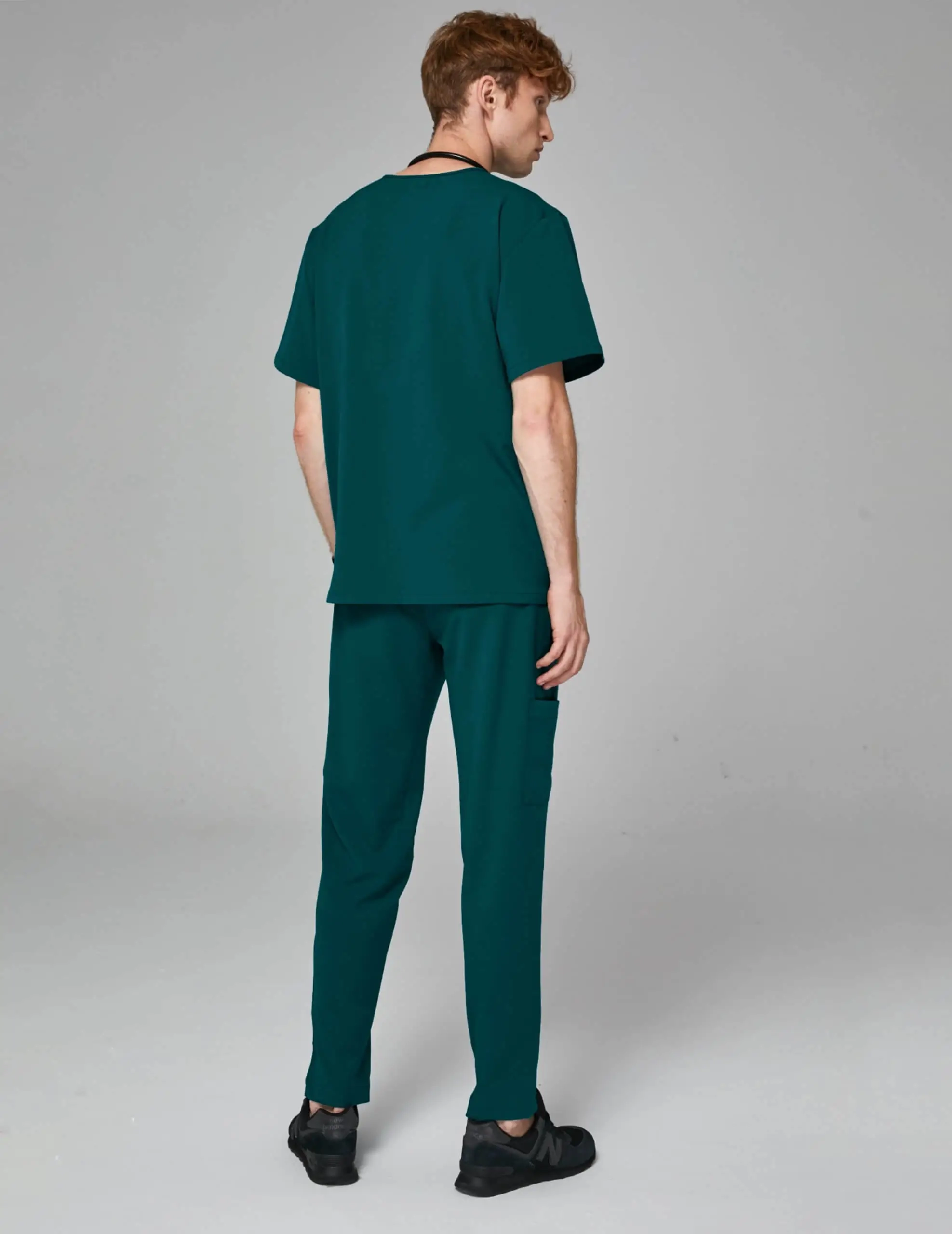 OUTLET Pantaloni basic pentru bărbați - DEEP GREEN