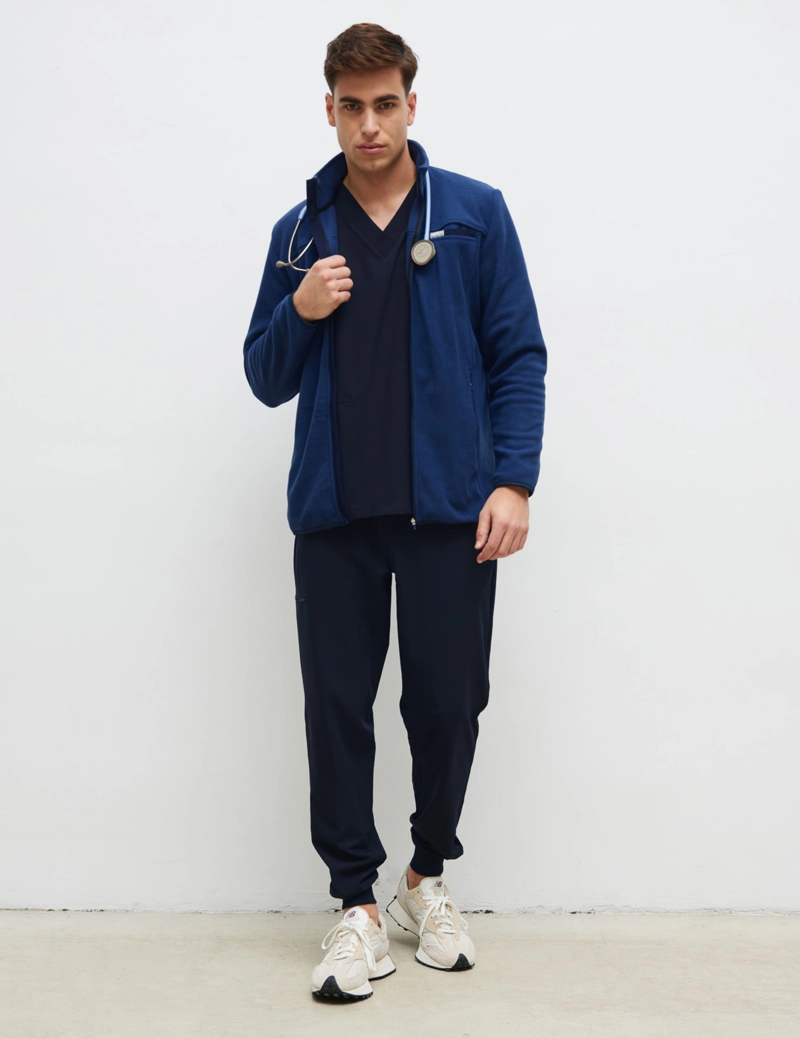 Hanorac fleece COZY HEAT pentru bărbați - Navy