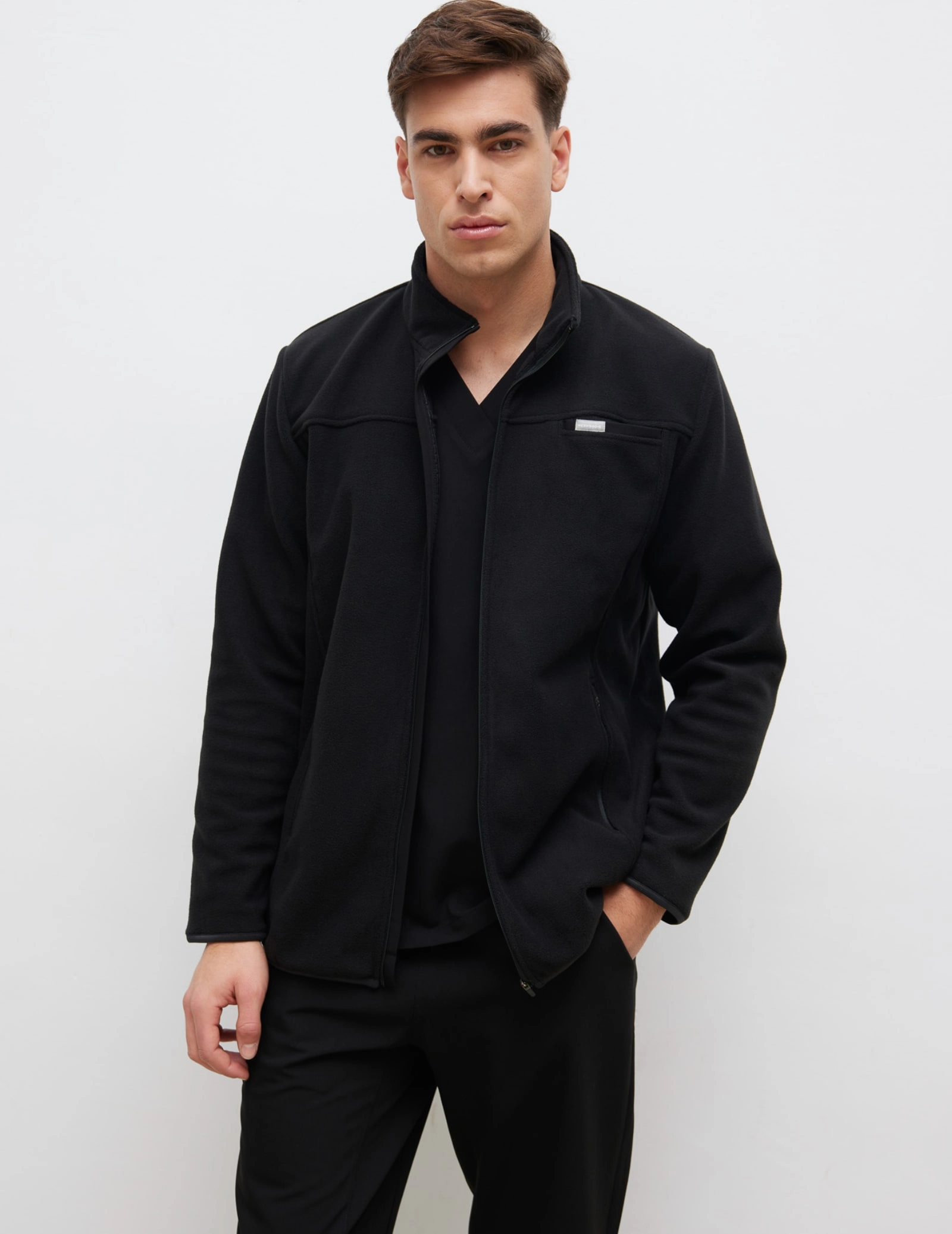 Hanorac fleece COZY HEAT pentru bărbați - Black