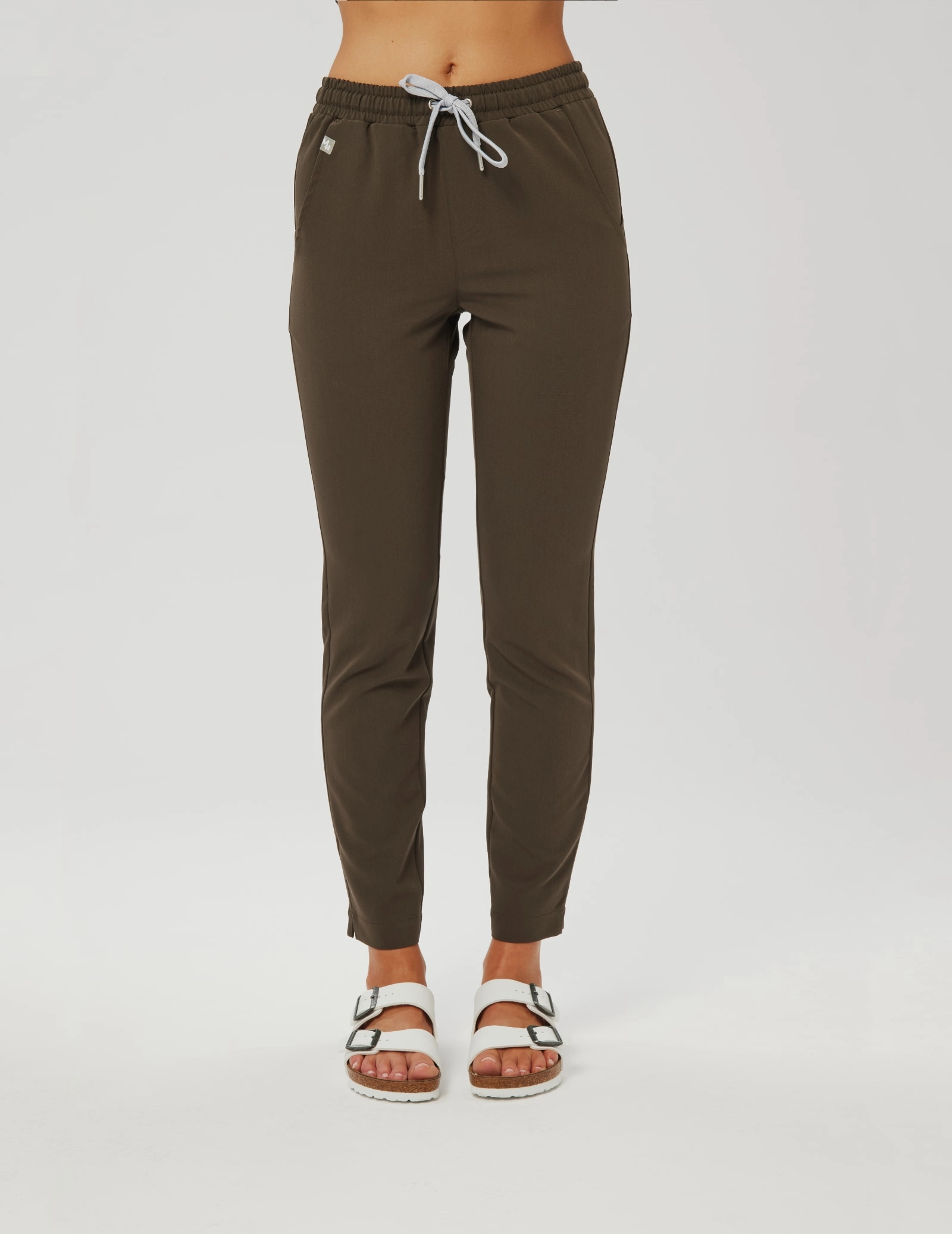 Pantaloni pentru femei Basic - OLIVE NIGHT