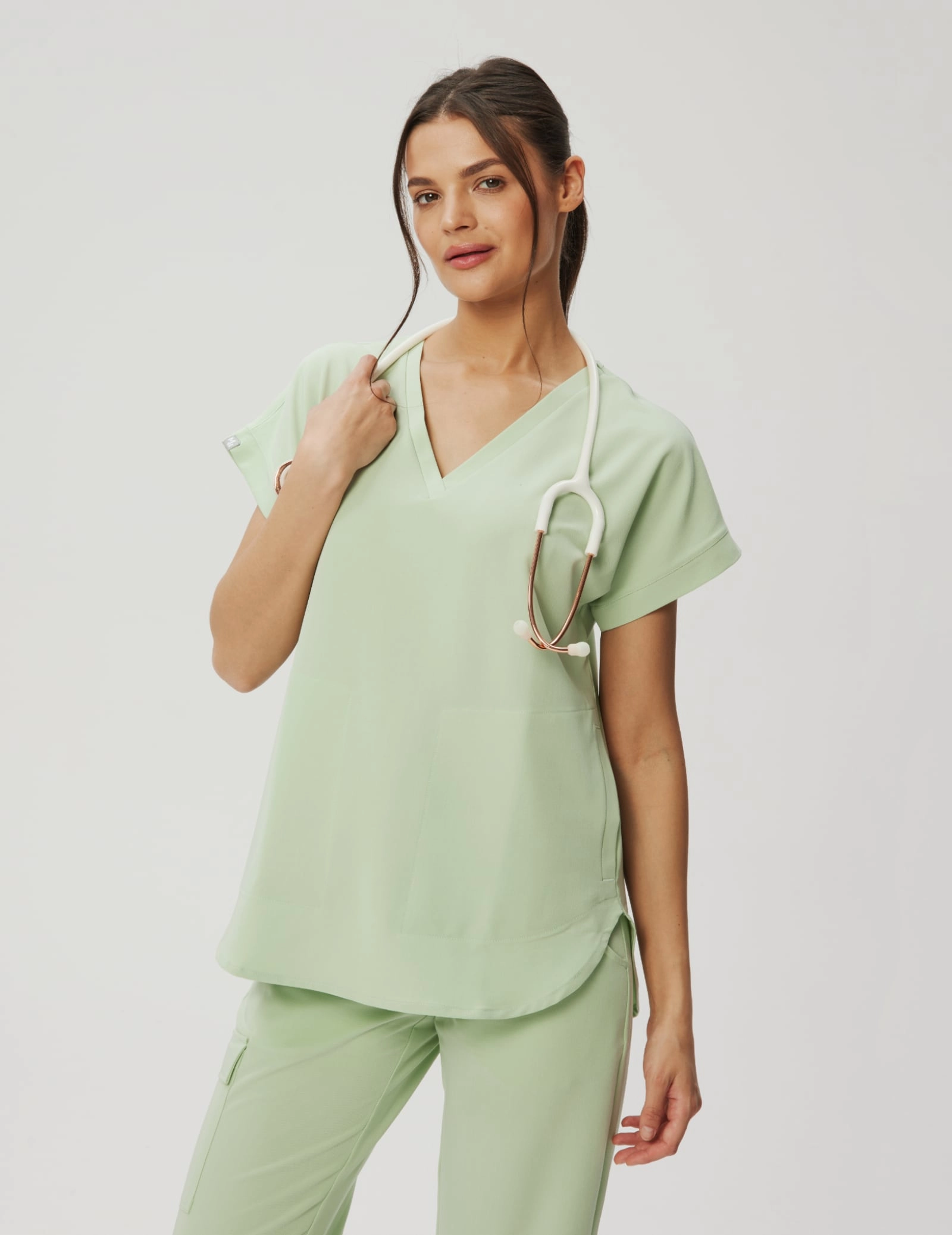 Tricou medical Kendall - MATCHA LATTE