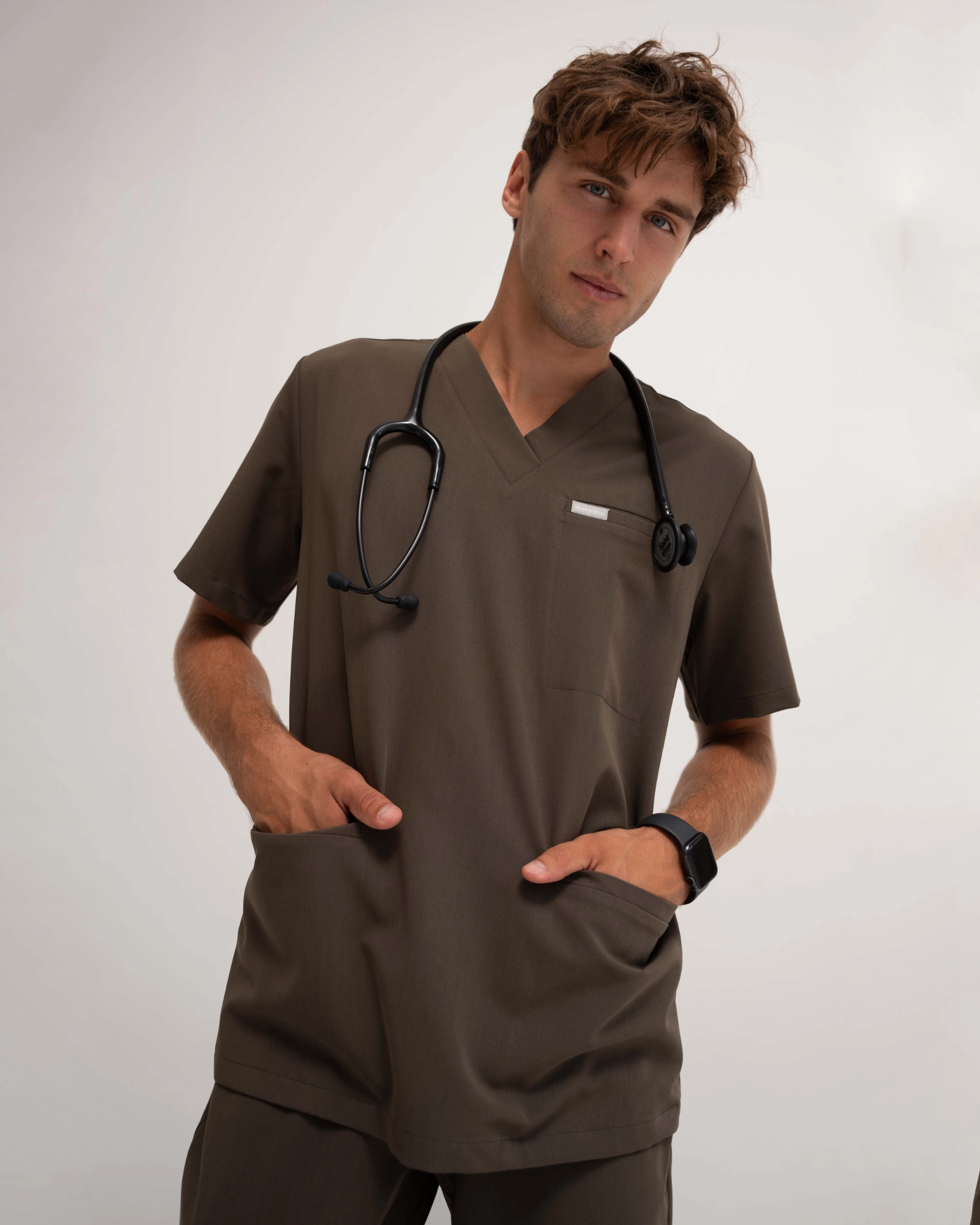 Tricou medical Birbal - OLIVE NIGHT