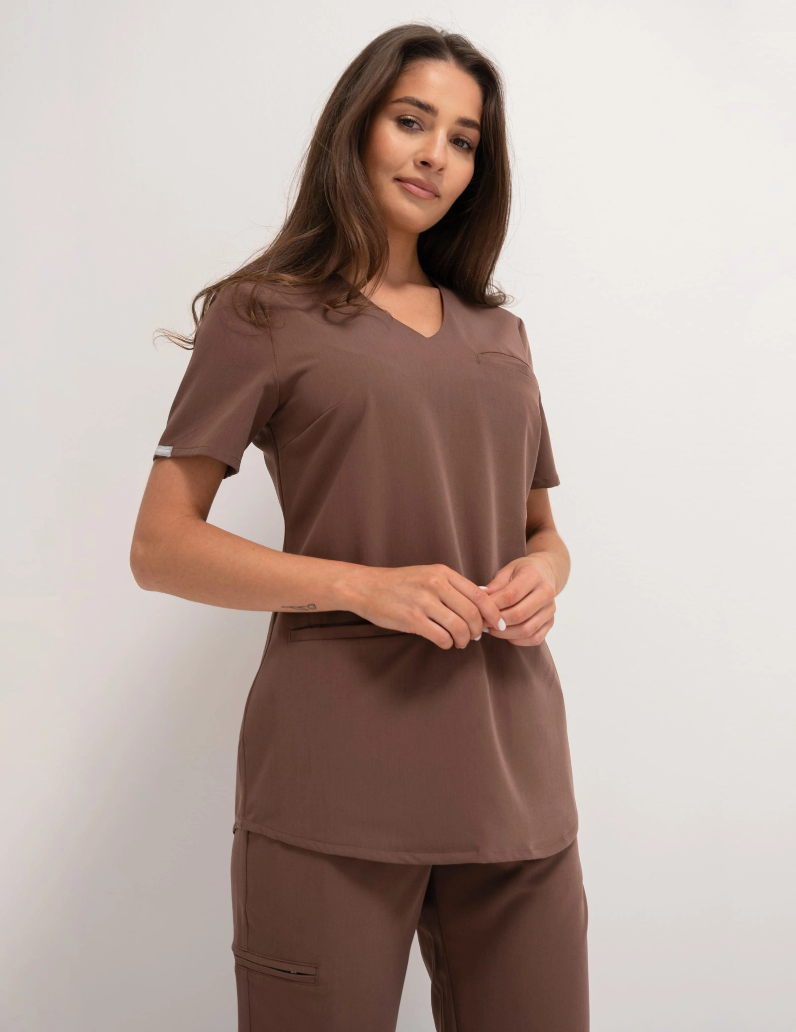 Bluza Medyczna Grace - MILKY BROWN