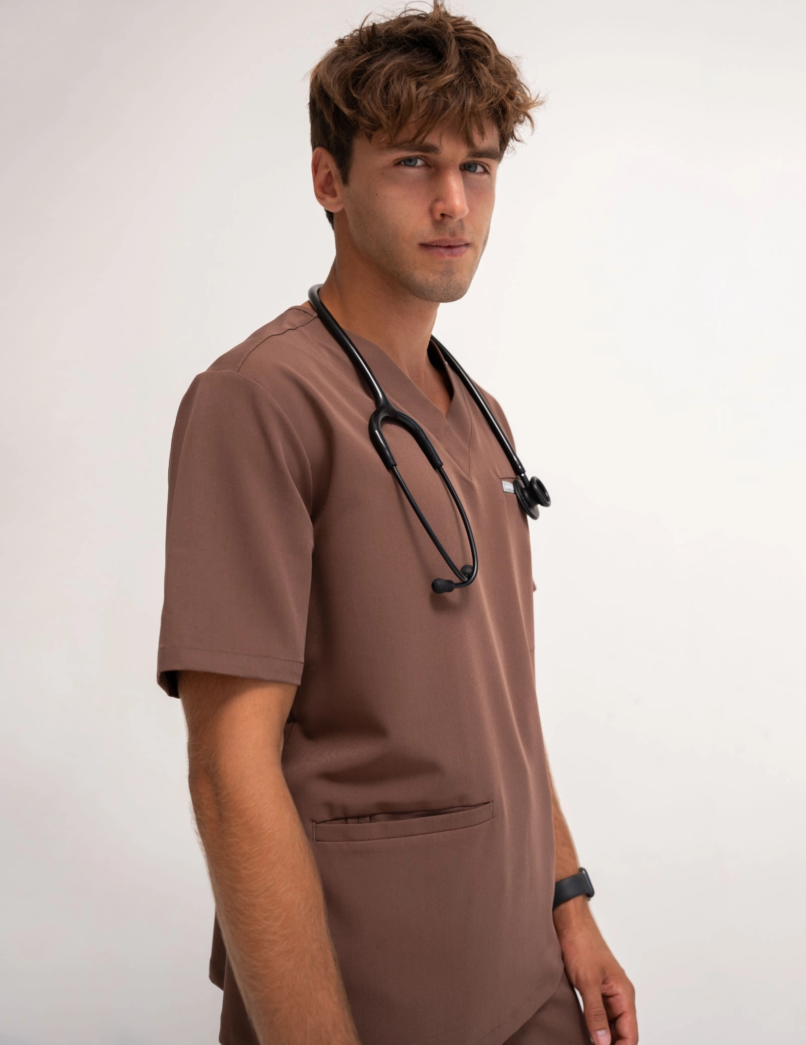 Tricou medical Birbal - MILKY BROWN