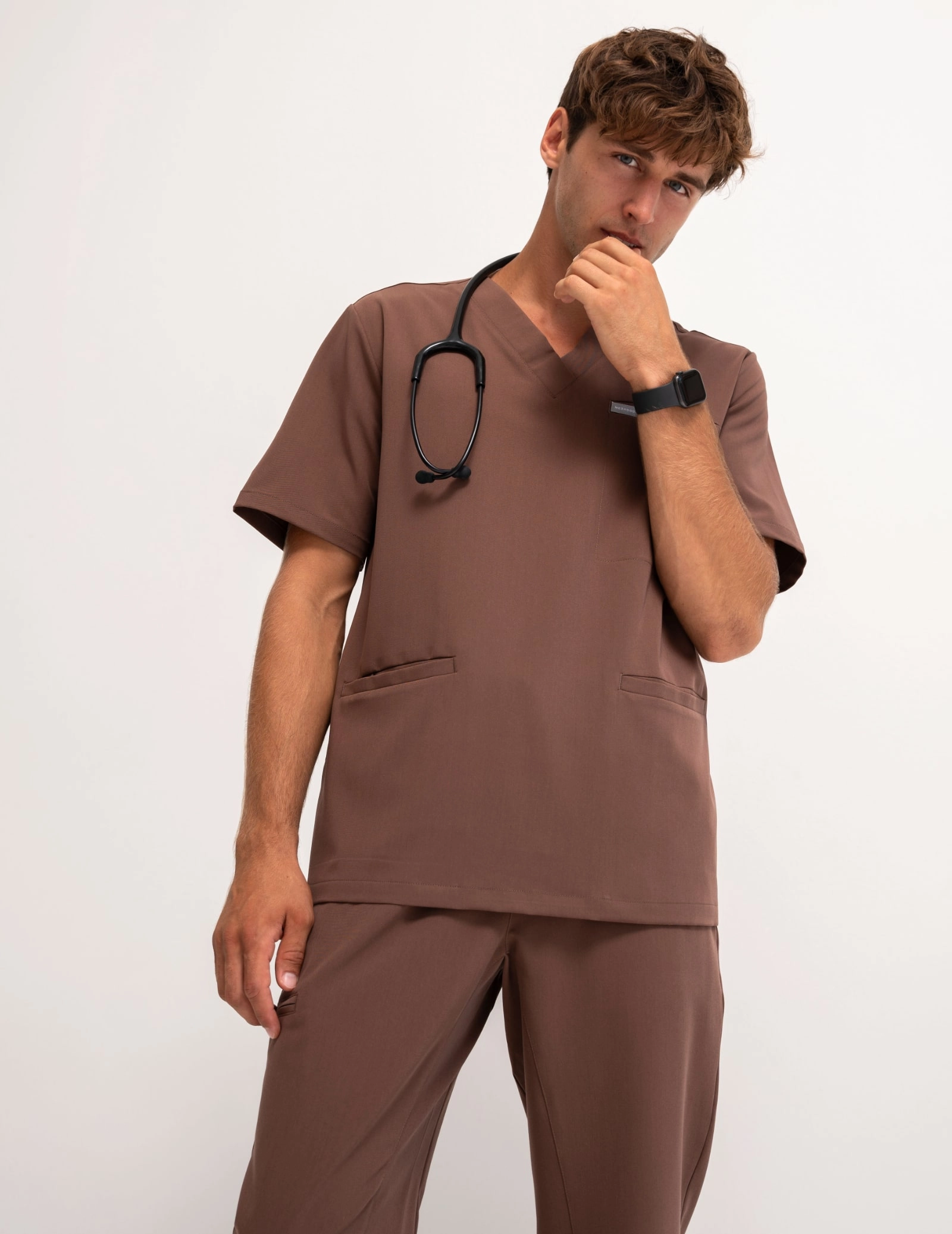 Tricou medical Birbal - MILKY BROWN