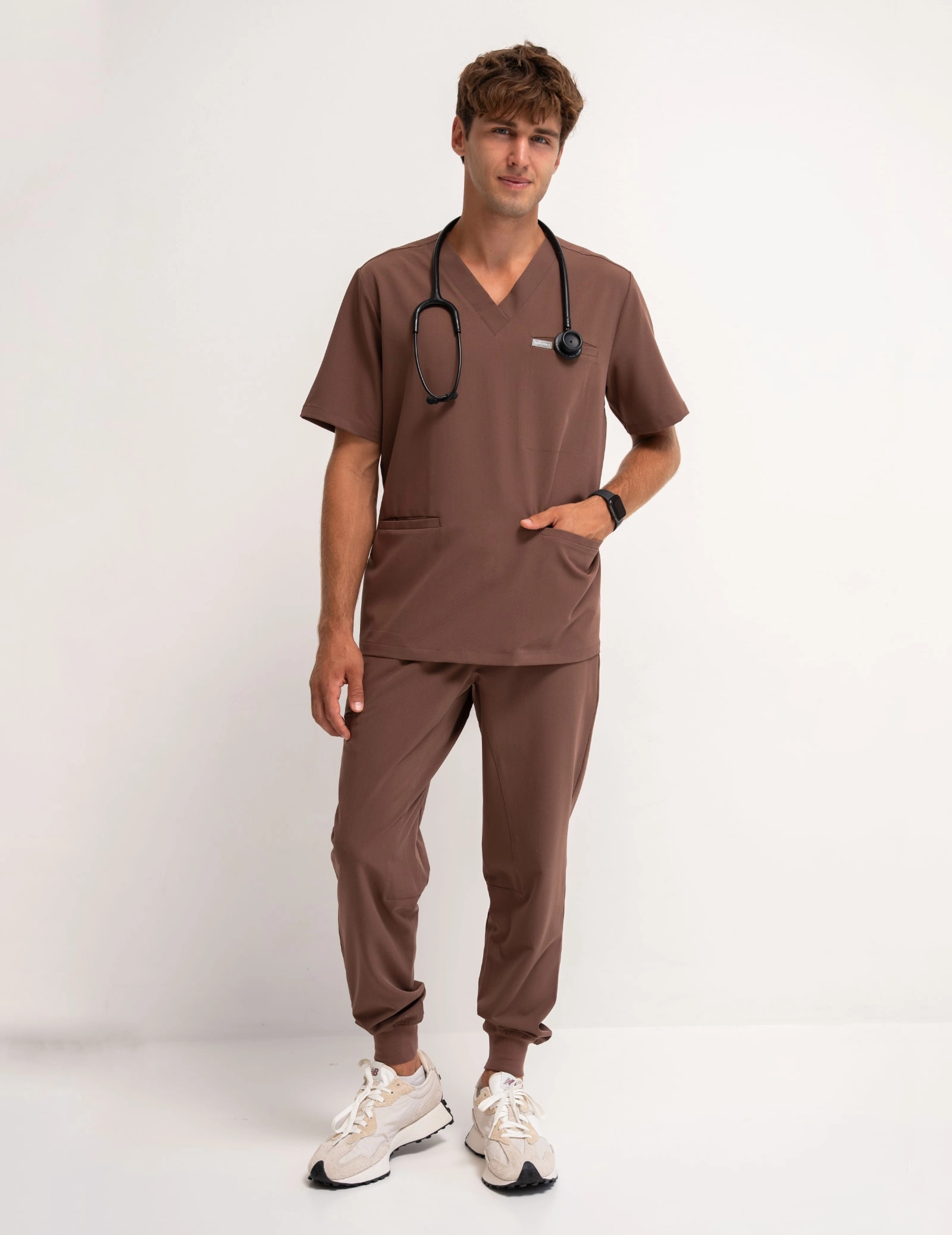 Tricou medical Birbal - MILKY BROWN