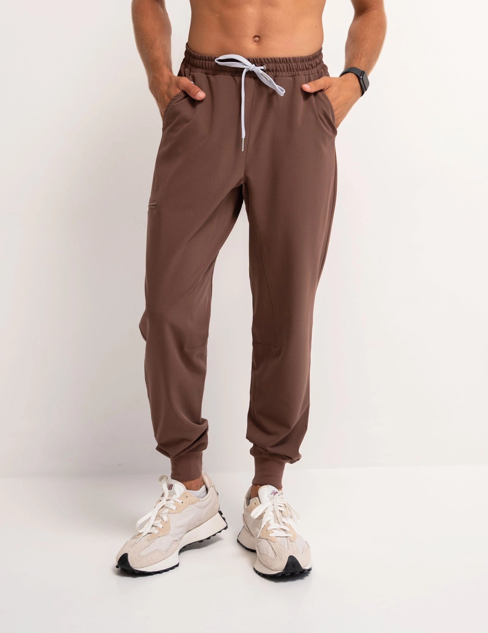 Pantaloni Joggers pentru bărbați - MILKY BROWN