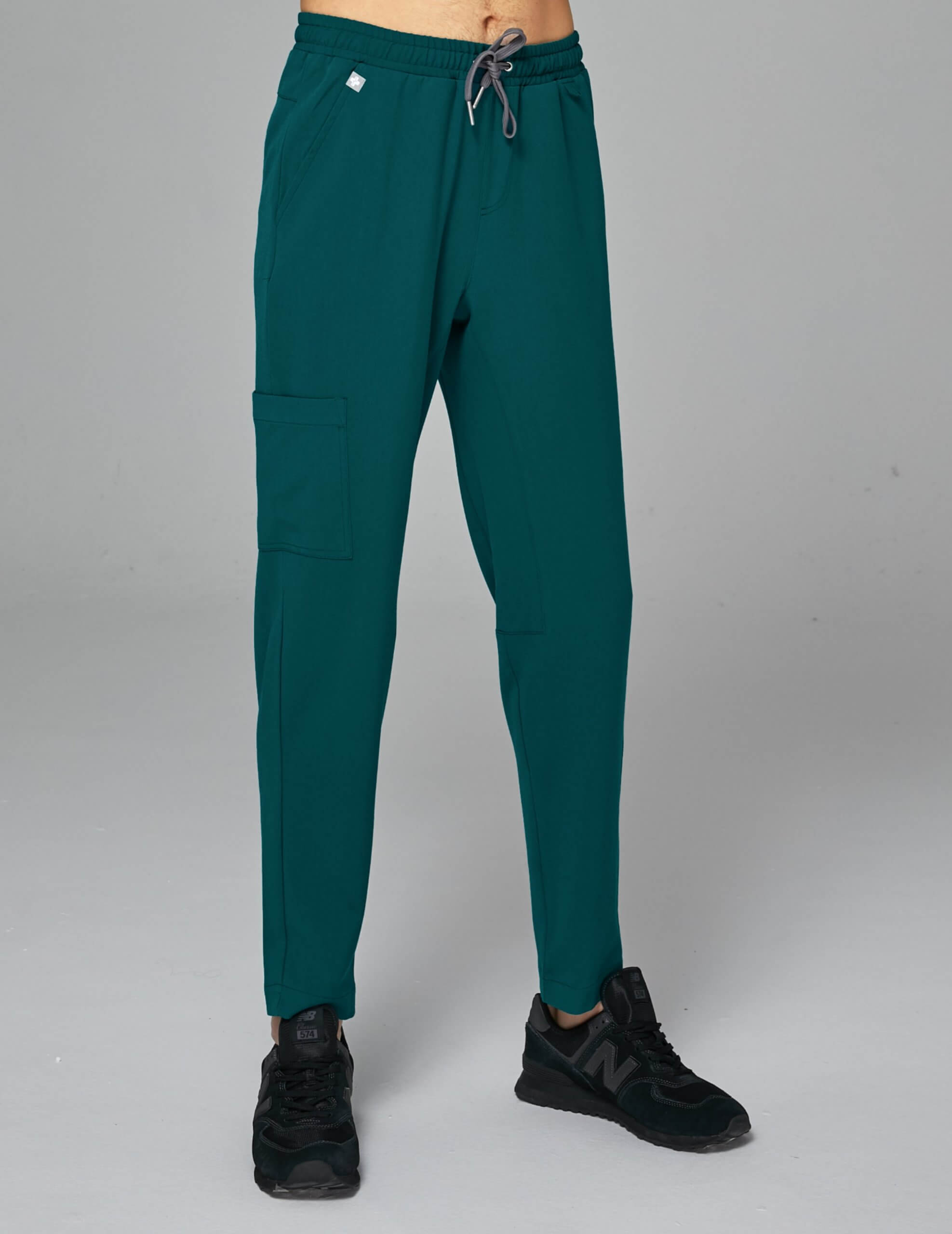 Pantaloni basic pentru bărbați - DEEP GREEN